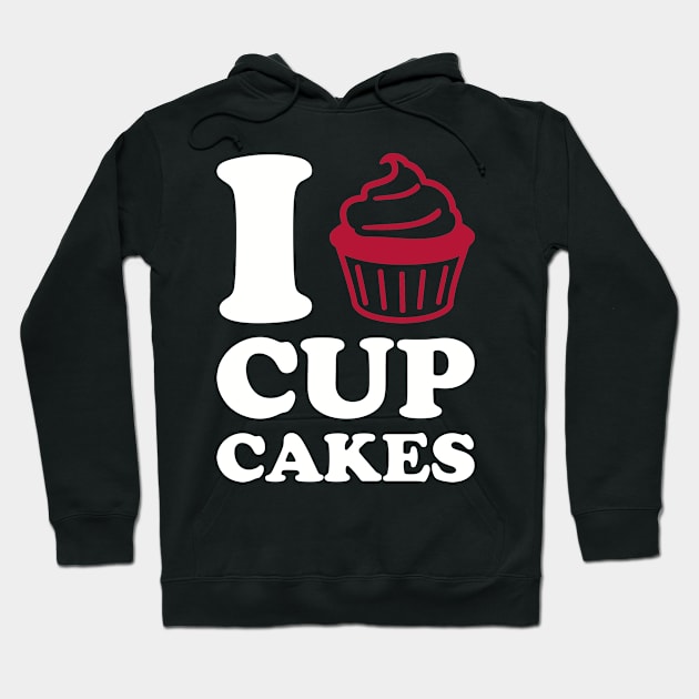 I love Cupcakes Hoodie by Designzz